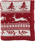 SARO LIFESTYLE Christmas Knit Throw Blanket