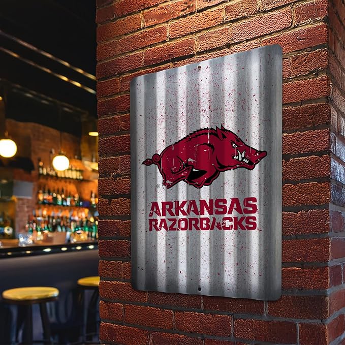Rico Industries NCAA 12" X 16" Tin Metal Roof Sign
