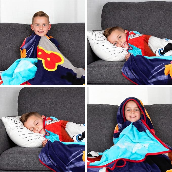 Franco Kids Bedding Super Soft Plush Micro Raschel Blanket, 62 in x 90 in, Paw Patrol