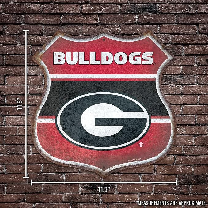 Rico Industries NCAA Rustic 11.5" Metal Route Sign Home Décor/Dorm Room