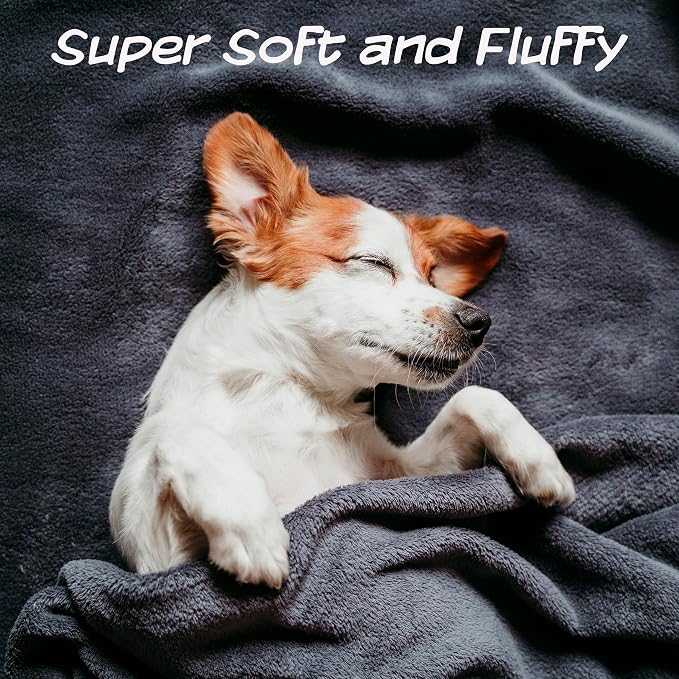 Waterproof Pet Blanket - 50x60-Inch Reversible Sherpa Fleece Throw Protects Couches, Cars, and Beds from Spills, Stains, and Fur by PETMAKER (Cream)