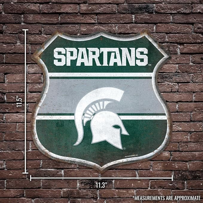 Rico Industries NCAA Rustic 11.5" Metal Route Sign Home Décor/Dorm Room