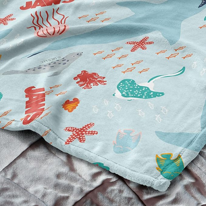 Northwest Jaws Coastal Sharks Silk Touch Throw Blanket 60x80 inches