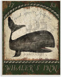 Stupell Industries 'Vintage Nantucket Whaler's Inn Sign', Wall Plaque Art, 13 x 19 Inches, Easy to Hang and Sturdy, Made in USA, by Beth Albert
