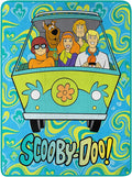 Warner Bros. Scooby-Doo Groovy Baby Micro Raschel Throw, 46 x 60 in | Plush Polyester Fleece, Decorative Edge Binding, Machine Washable, Cozy Layer for Bedrooms, Lounging, Sleepovers, and Travel