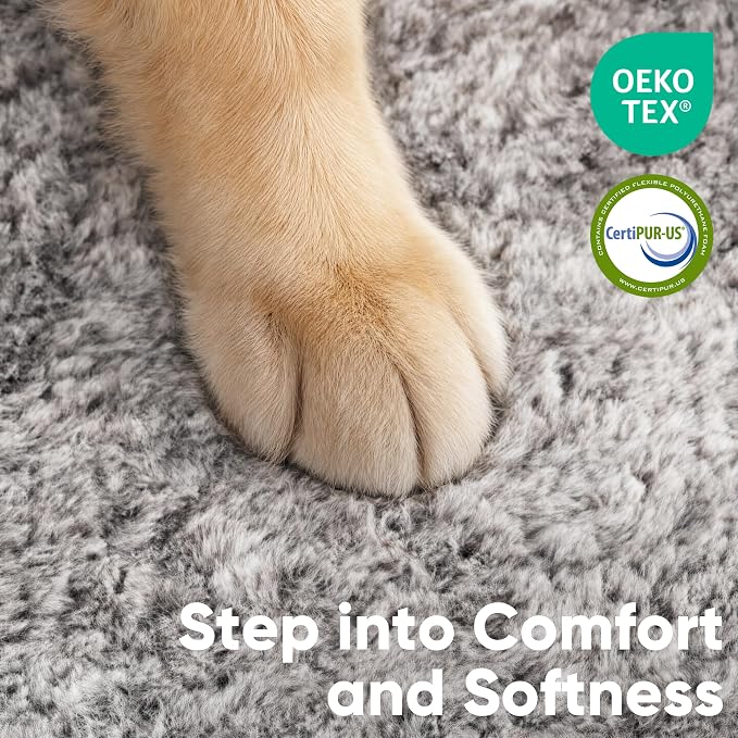 FUKUMARU X-Large Thickened Dog Couch Bed, Orthopedic, Waterproof & Washable | Heavy Duty Dog Sofa with 4" Extra-Thick Egg-Crate Foam, Relieves Joint Pressure, Fully Removable, Fits Extra-Large Dogs