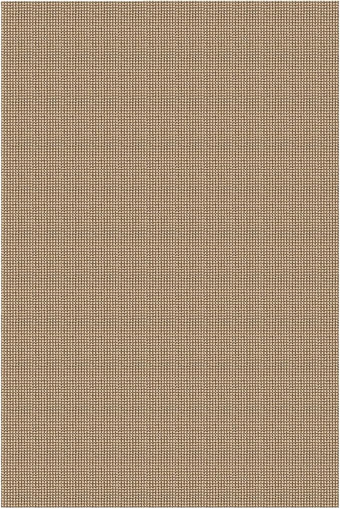 IOHOUZE Washable Area Rug 4x6 Non Slip Rubber Backed Woven Indoor Outdoor Rugs for Entryway Bedroom Rug Kitchen Floor Throw Carpet for Entrance Living Room, Orange/Tan/Brown