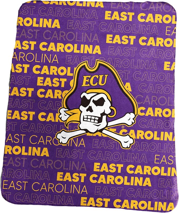 Logo Brands NCAA Classic Fleece Throw Blanket -50” x 60” Ultra-Soft Game Day Blanket with Bold Team Colors & Logo – Cozy College Team Bedding for Fans & Alumni