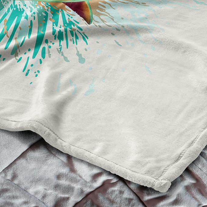 Northwest Jaws Shark Splash Silk Touch Throw Blanket 40x50 inches
