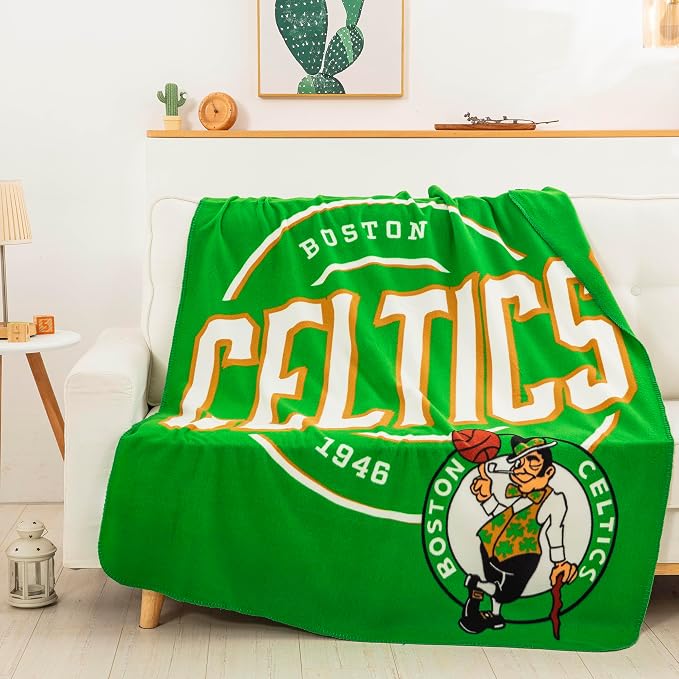 Northwest NBA Boston Celtics Unisex-Adult Fleece Throw Blanket, 50" x 60", Campaign