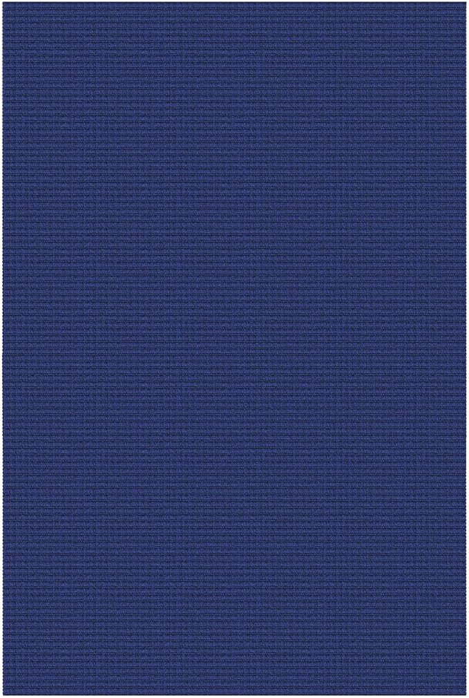 IOHOUZE Washable Area Rug 4x6 Non Slip Rubber Backed Woven Rugs for Entryway Indoor Bedroom Rugs Kitchen Rug Floor Throw Carpet for Entrance, Living Room, Royal Blue/Navy