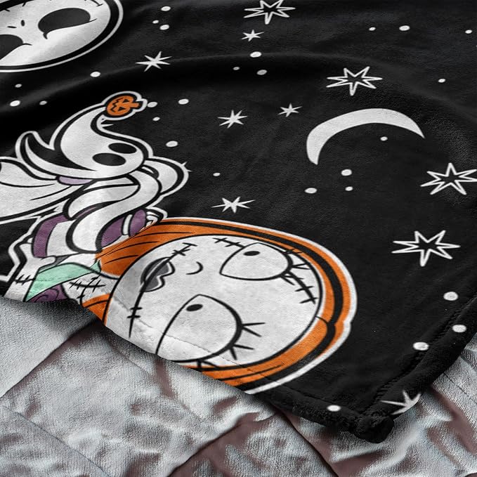 Northwest Nightmare Before Christmas Silk Touch with Hugger, Sally Frights, 50 x 40 inches