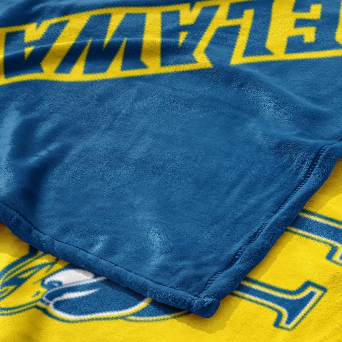 Northwest NCAA Silk Touch Throw Blanket, Ultra Soft Plush Polyester, Lightweight Warm Decorative Fan Gift, 46 x 60 in