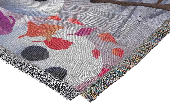 Northwest Frozen Woven Tapestry Throw Blanket, 48" x 60", In The Leaves