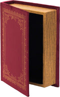 Vintiquewise Decorative Vintage Book Shaped Trinket Storage Box - Red