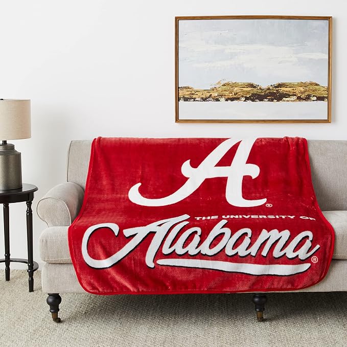 Northwest NCAA Unisex-Adult Raschel Throw Blanket