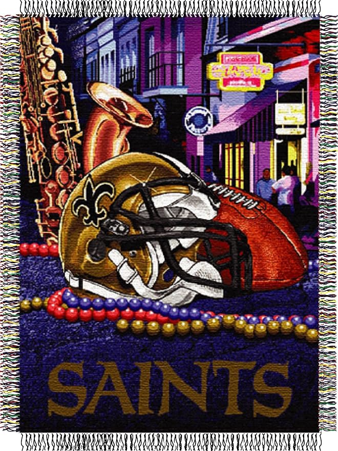 Northwest NFL Woven Tapestry Wall Hanging, 48 x 60 Inches, Officially Licensed, Decorative Fringes