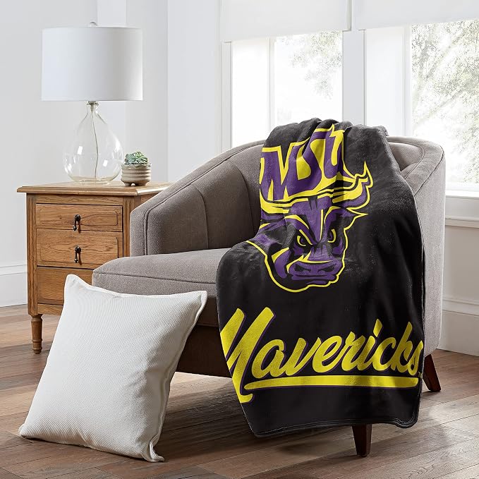 Northwest NCAA Unisex-Adult Raschel Throw Blanket