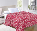 Elegant Comfort #1 Fleece Blanket on Amazon- Luxury Micro-Fleece Ultra Plush Cube Pattern - All Season Blanket, Full/Queen, Burgundy