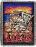 Northwest NFL Woven Tapestry Wall Hanging, 48 x 60 Inches, Officially Licensed, Decorative Fringes