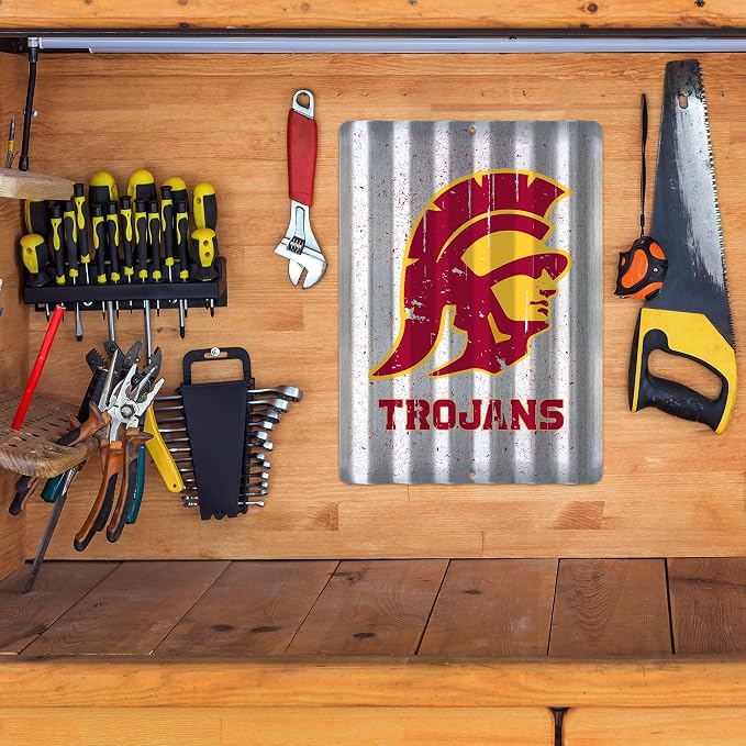 Rico Industries NCAA 12" X 16" Tin Metal Roof Sign