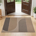 GarveeHome Modern Rainbow Easy Jute Rug, 2x3 Entryway Rug - Non-Slip Indoor Outdoor Doormat, Washable & Non-Shedding for Front Door, Kitchen, Farmhouse Porch