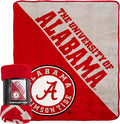 Northwest NCAA Alabama Crimson Tide Unisex-Adult Micro Raschel Throw Blanket, 46" x 60", Halftone