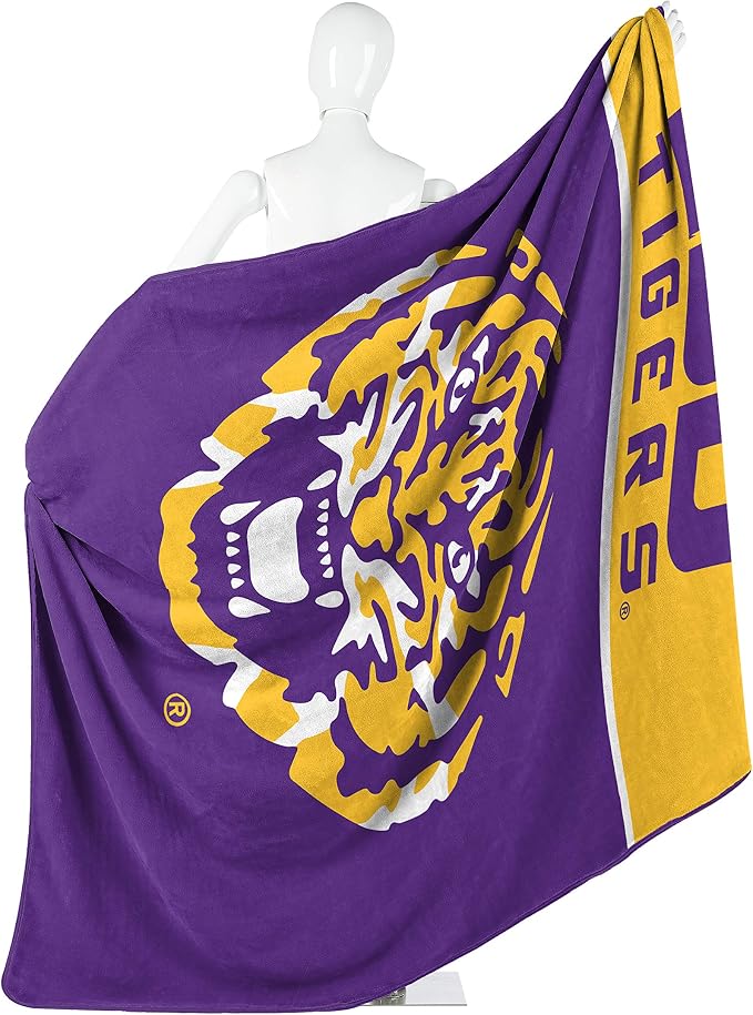 Northwest NCAA Unisex-Adult Raschel Throw Blanket