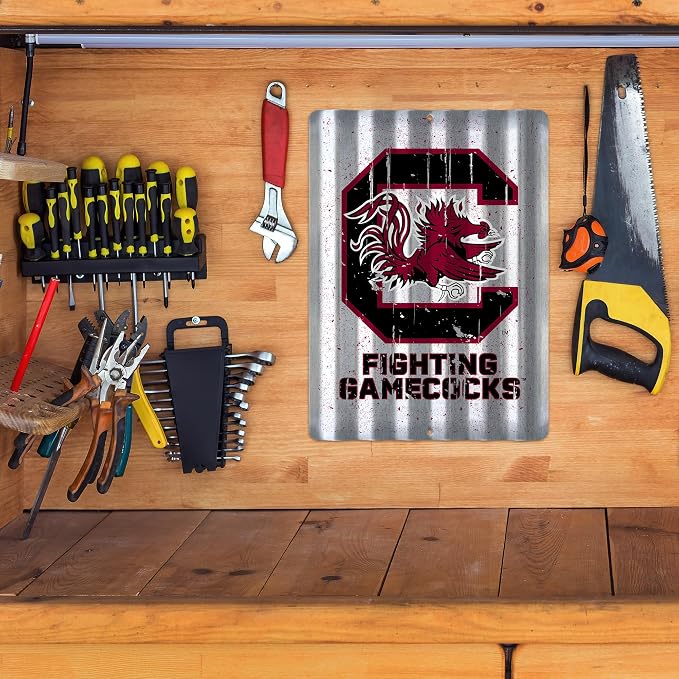 Rico Industries NCAA 12" X 16" Tin Metal Roof Sign