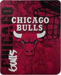 Northwest NBA Chicago Bulls Unisex-Adult Fleece Throw Blanket, 50" x 60", Hard Knocks (Pack of 8)