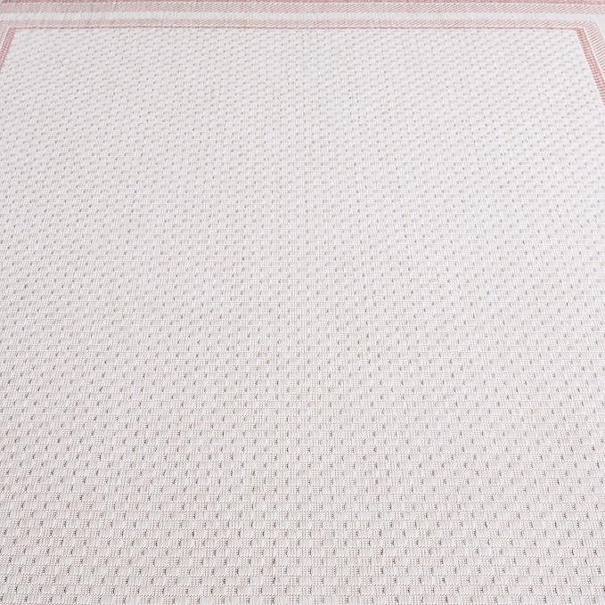 SAFAVIEH Courtyard Accent Rug 2'0"x3', Ivory & Pink CY8475-56212