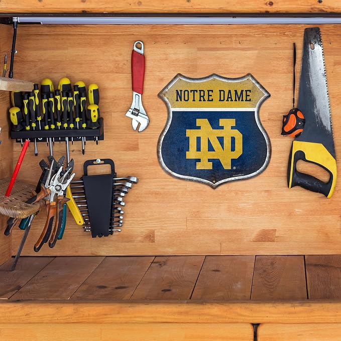 Rico Industries NCAA Rustic 11.5" Metal Route Sign Home Décor/Dorm Room