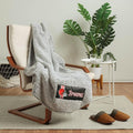 FOCO NFL Team Color Big Logo Cloud Sherpa Blanket 60" x 70"