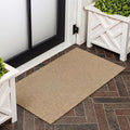 JONATHAN Y Peater Classic Casual Commercial Natural Coir Bleach 2 ft. x 4 ft. Doormat for Entrance, Front Door, Entryway CHG100B-24