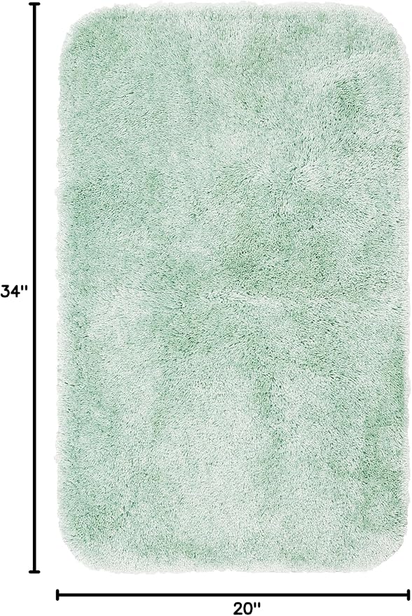 Mohawk Home Goliath Machine Washable Bath Mat 20" x 34" Sea Mist