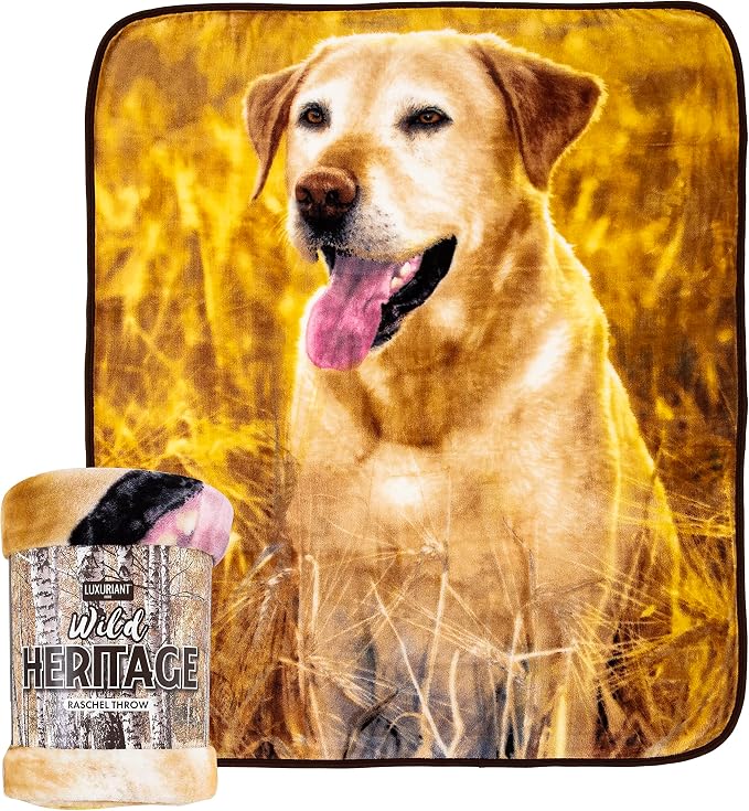 Northwest Wild Heritage Raschel Throw Blanket, 50" x 60", Magic Hour