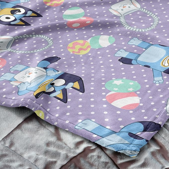 Northwest Bluey Bunny Pup Throw Blanket Oversized Silk Touch Throw, Ultra-Soft Lightweight Fleece Décor, 50 x 70 inches