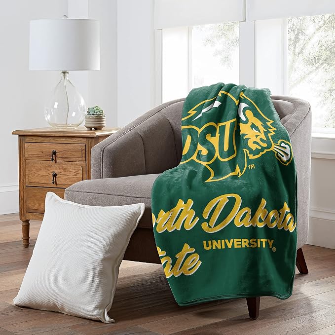 Northwest NCAA Unisex-Adult Raschel Throw Blanket