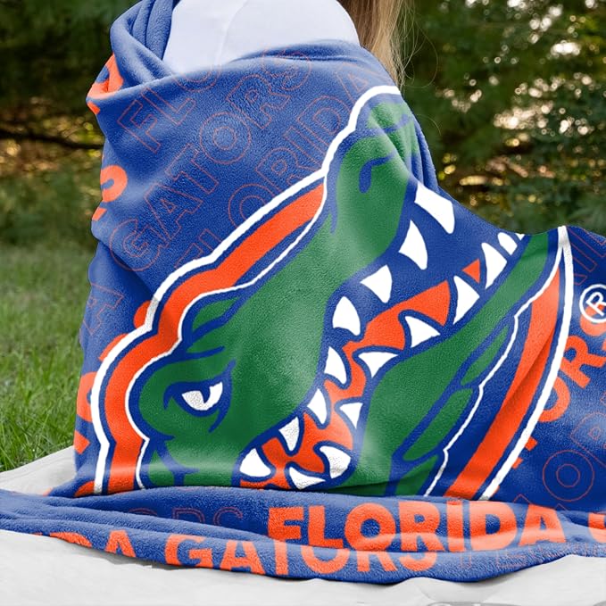 Logo Brands NCAA Classic Fleece Throw Blanket -50” x 60” Ultra-Soft Game Day Blanket with Bold Team Colors & Logo – Cozy College Team Bedding for Fans & Alumni