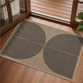 EDIMENS Easy Jute 2x3 Entryway Rug Door Mat Small Entry Rugs Indoor Outdoor | Non Slip Washable Rainbow Area Rug Farmhouse Low Pile Black Indoor Outdoor Doormat for Entrance Porch Doorway