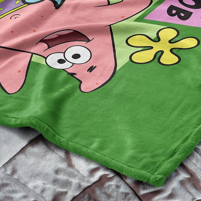 Spongebob Squarepants Adventures of Spongebob Silk Touch Throw Blanket, Soft Plush Bed & Couch Cover, 50 x 60 Inches