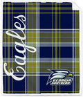 NCAA Georgia Southern Eagles Playmaker Plaid Ultra Cozy Sherpa Throw