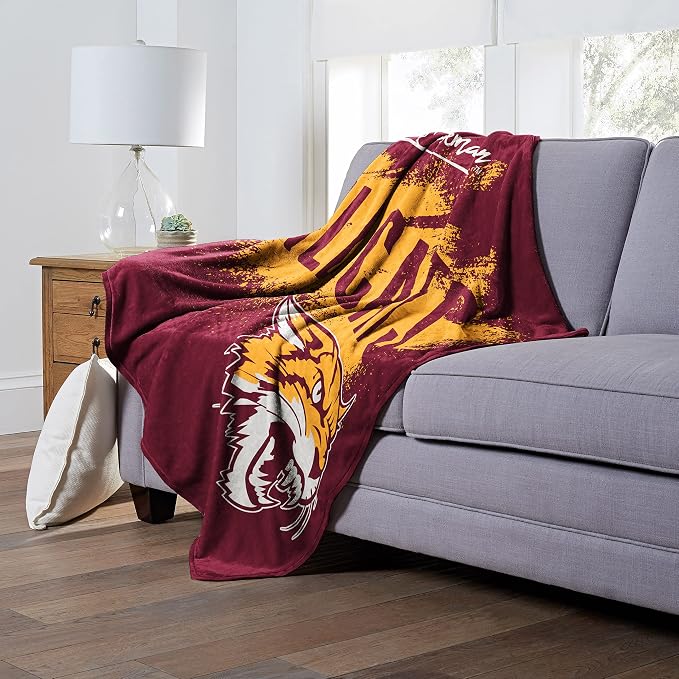 Northwest NCAA Unisex-Adult Silk Touch Throw Blanket