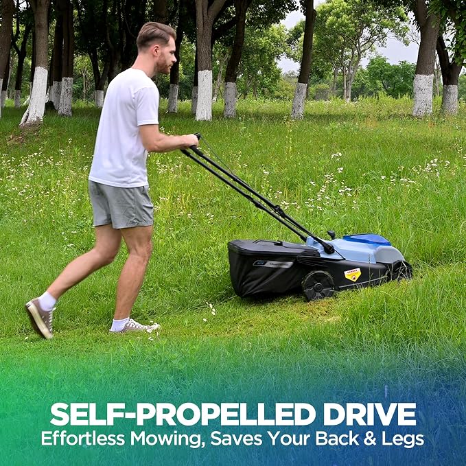 18-Inch 40V Max Brushless Cordless Self-Propelled Lawn Mower