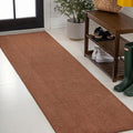 JONATHAN Y Peater Classic Casual Commercial Natural Coir Camel 2 ft. x 8 ft. Doormat for Entrance, Front Door, Entryway CHG100G-28