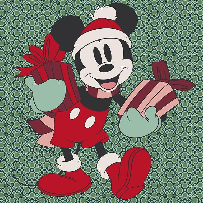 Vera Bradley Women's Disney Fleece Plush Throw Blanket, Mickey Mouse Holiday Gifting, One Size