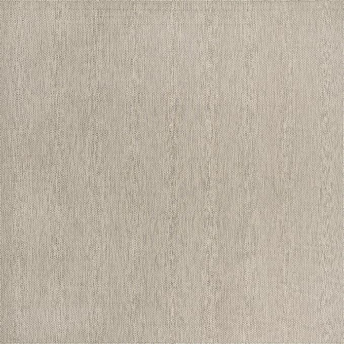 Unique Loom Collection Casual Transitional Solid Heathered Indoor/Outdoor Flatweave Area Rug (13' Square, Light Gray/Ivory)