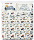 Jay Franco Kids Sheet Set with Fitted, Flat Sheets & Pillow Cover - Ultra-Soft Bedding with Pillowcase for Room Decor, Beige - Star Wars, 4 Piece Full