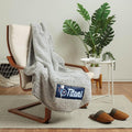 FOCO NFL Team Color Big Logo Cloud Sherpa Blanket 60" x 70"