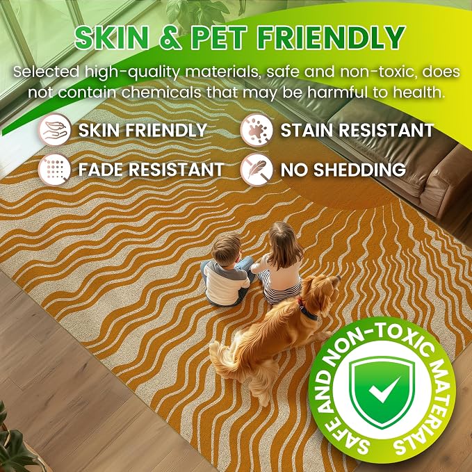 Washable Sun Easy Jute Runner Rug, 2x6 Modern Boho Retro Outdoor Indoor Patio Farmhouse Rug, Woven Lightweight Ultra Thin Non Slip Long Runner Carpet Door Mat for Hallway Kitchen 6ft Entryway Porch